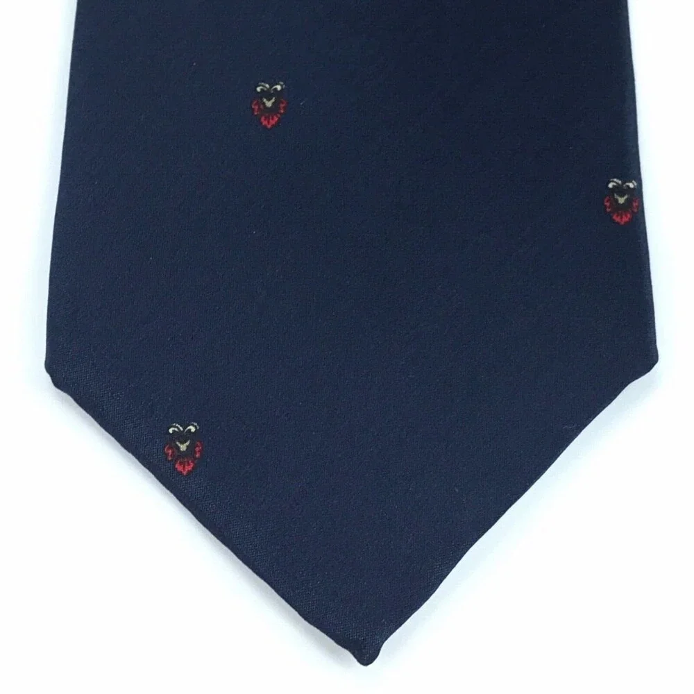 Lanvin Paris Men's Tie 100% Silk Made In Italy Blue Elegant Luxury Necktie 56